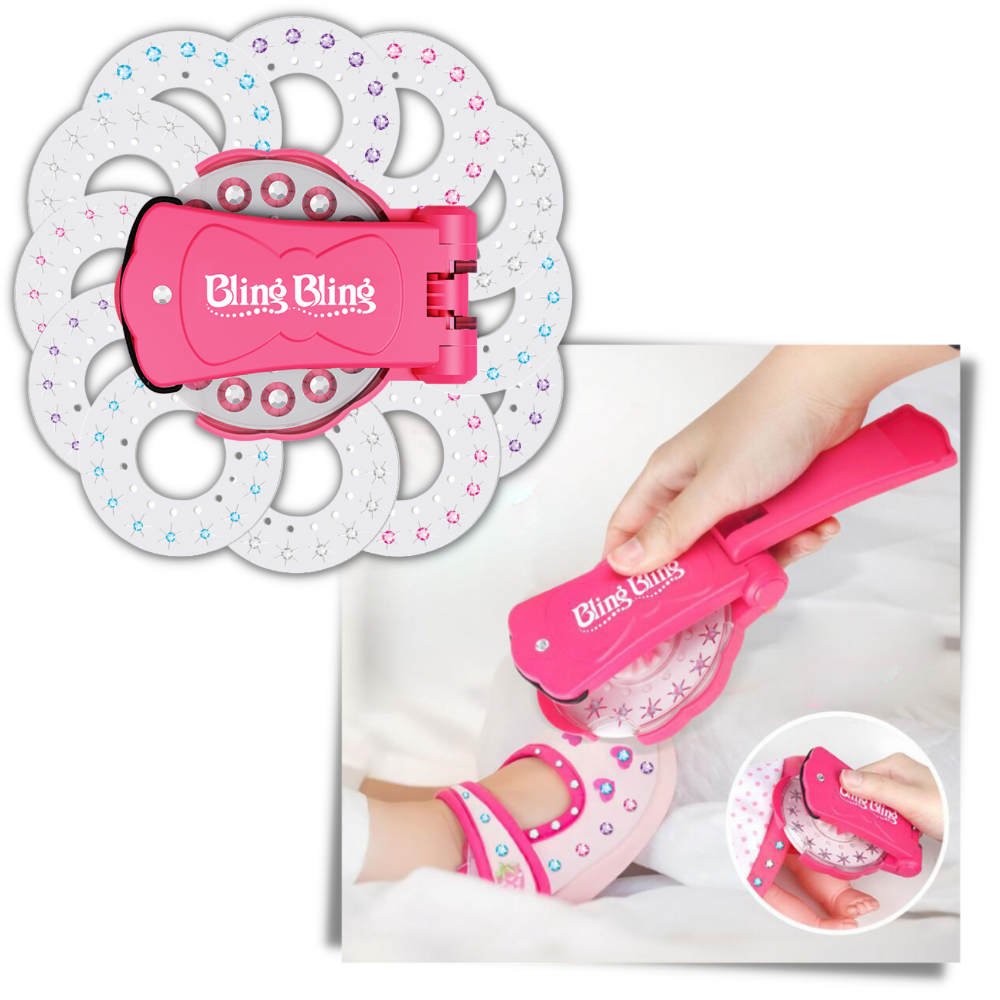 Diamant hæftesæt til hår og tøj - Ozerty