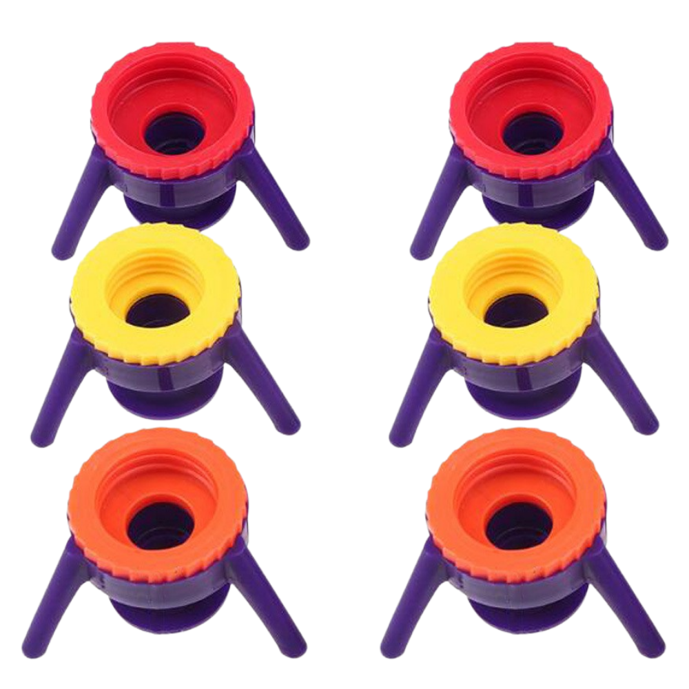 Pakke med 6 alsidige flaskeholderhætter - Ozerty