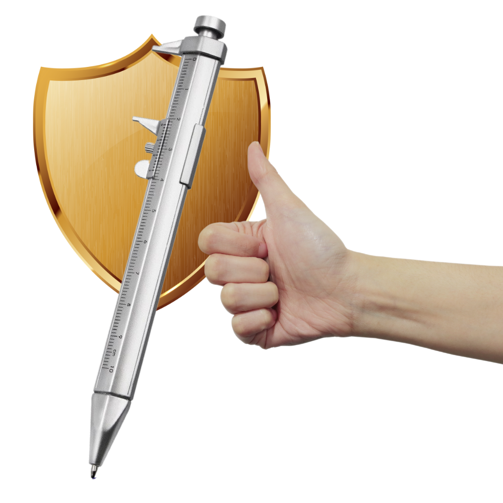 Multifunktionel skydelærer-kuglepen - Ozerty