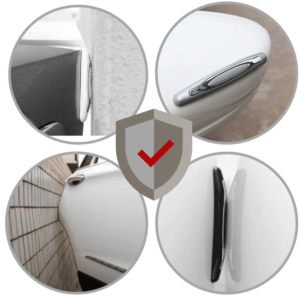 4-pakke beskyttelsesstrips til bildøre - Ozerty