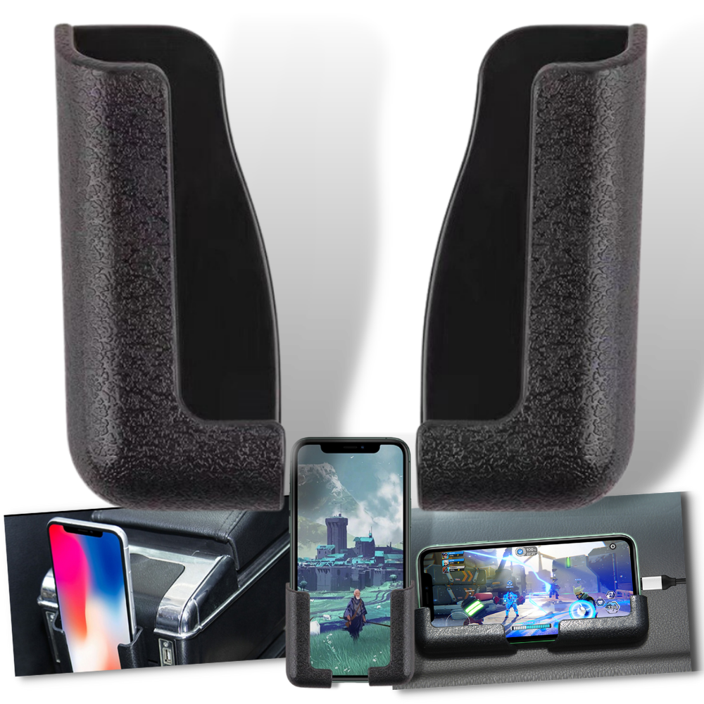 To-delt selvklæbende telefonholder til biler - Ozerty