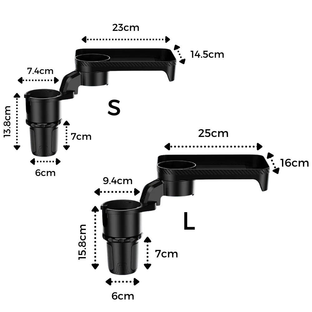 Kopholder og roterende bakke til bilen - Ozerty