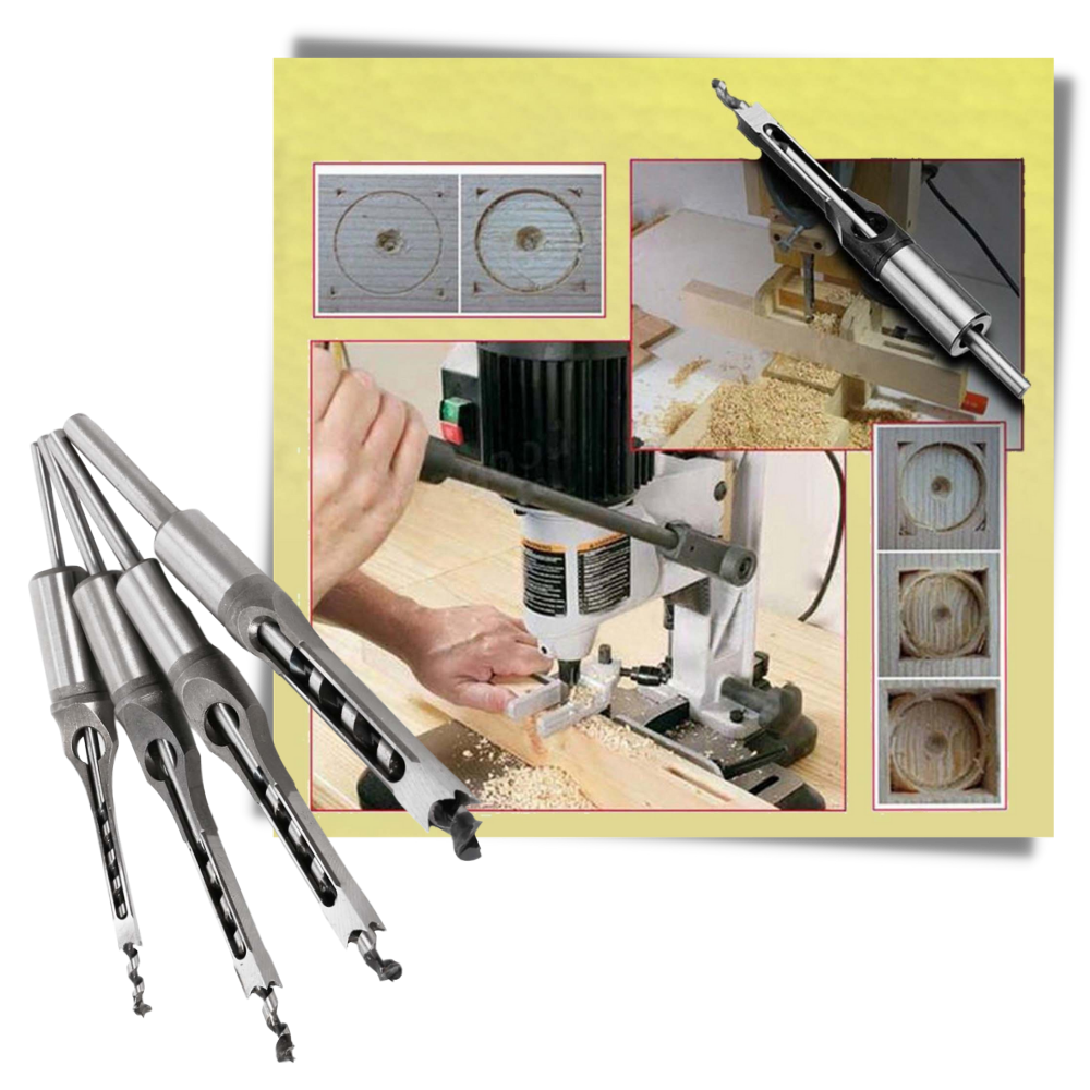 Sæt med mejselbor til borepatroner - Ozerty