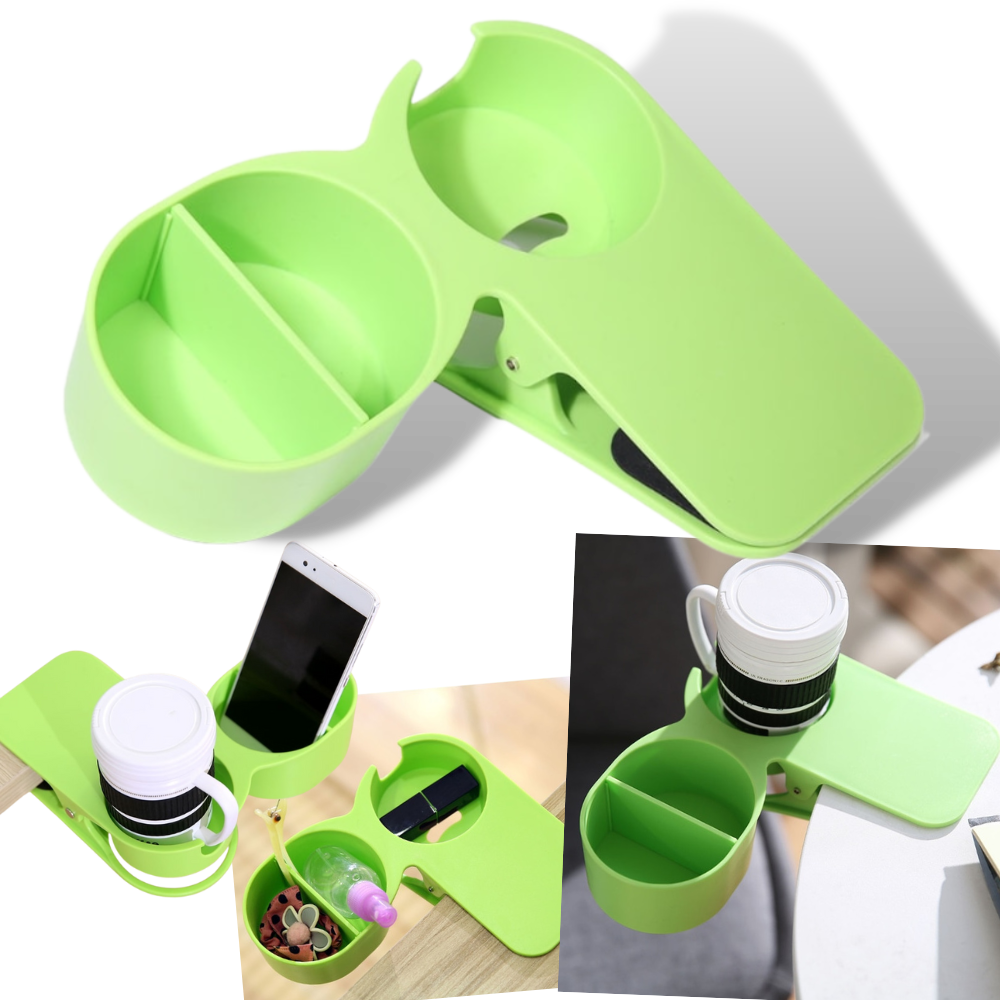 Clip-on dobbelt kopholder - Ozerty