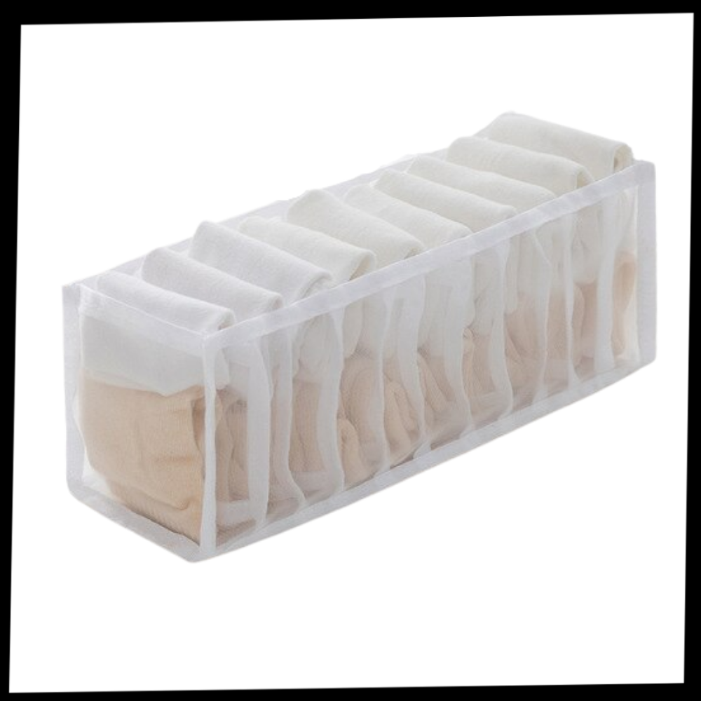 Mesh garderobeskabs tøjarrangør - Ozerty