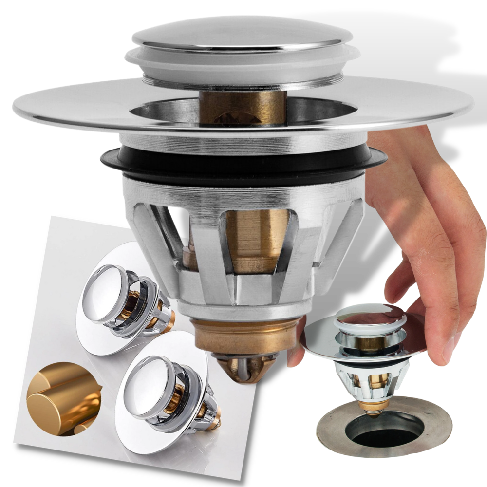 Pop-up afløbsfilter og prop - Ozerty