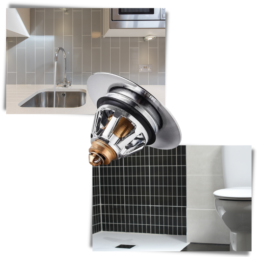 Pop-up afløbsfilter og prop - Ozerty