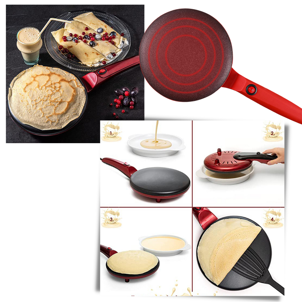 Non-stick elektrisk crepe-jern - Ozerty