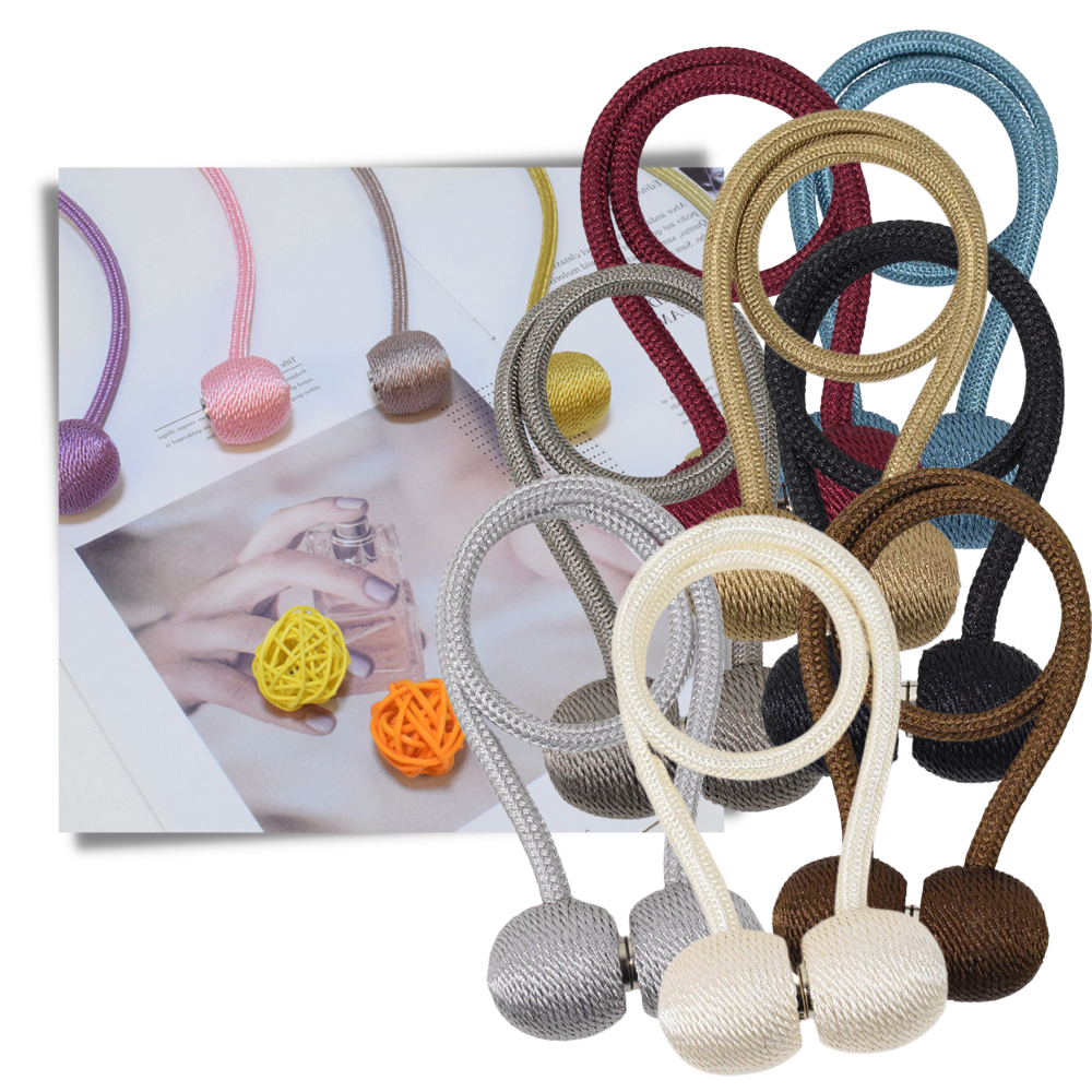 2-Pakke magnetiske gardinspænder - Ozerty