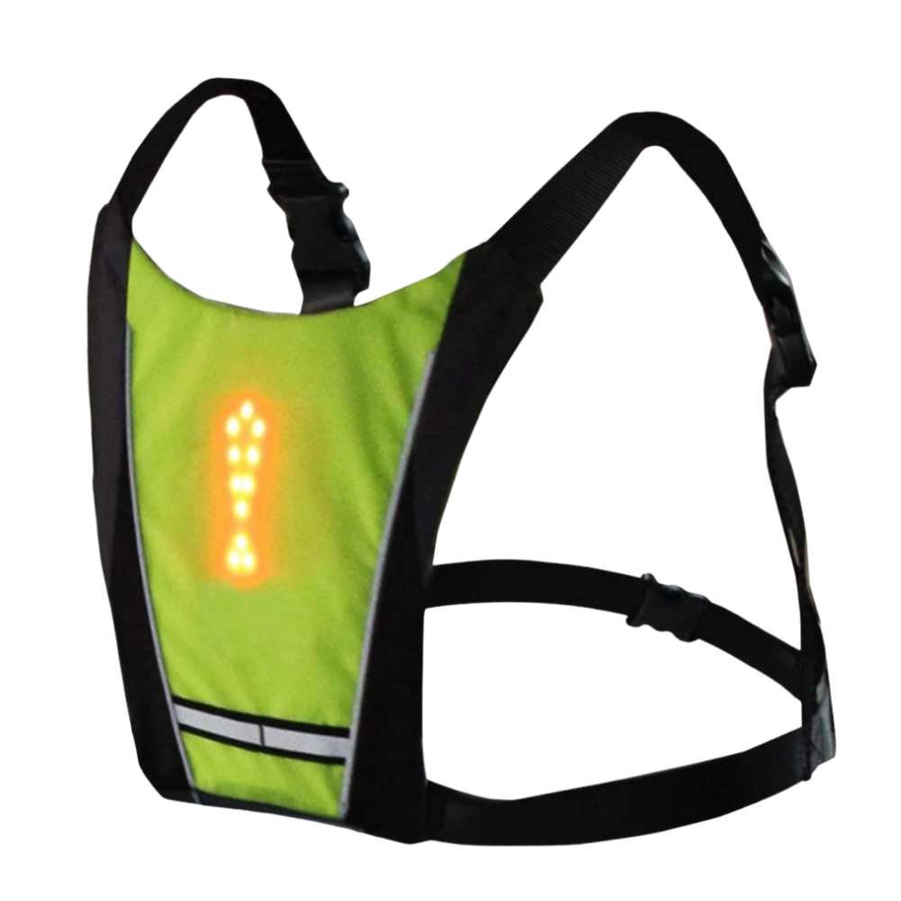Reflekterende cykelvest med LED - Ozerty