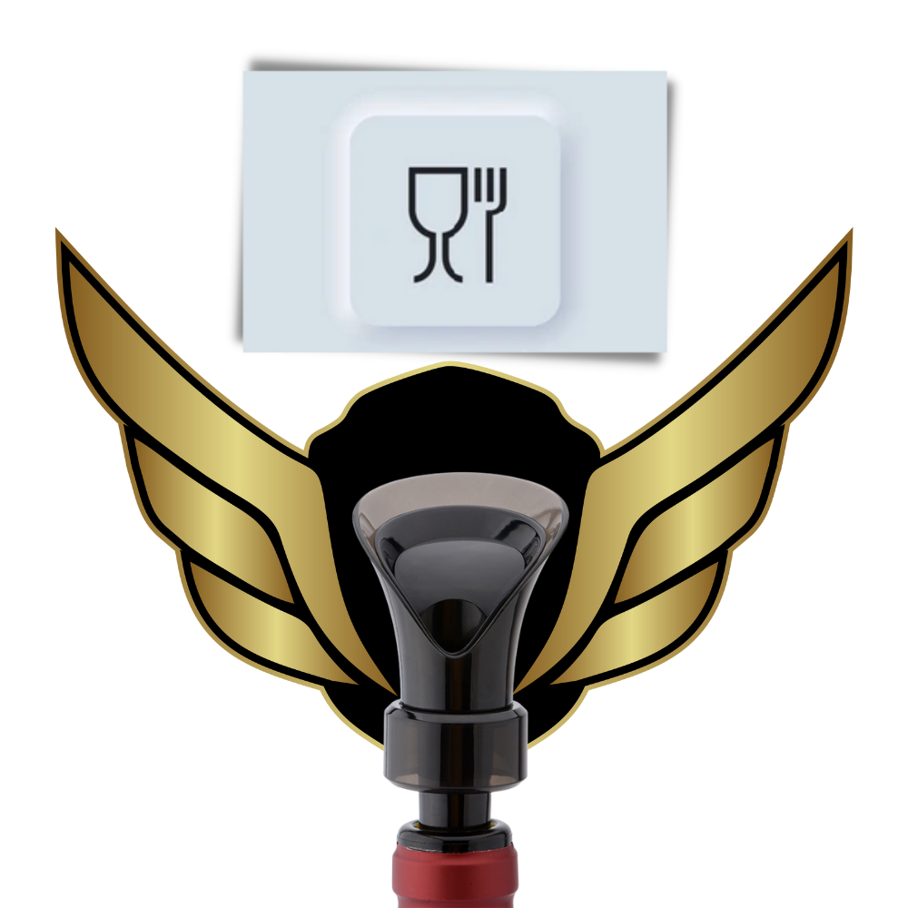 2 i 1 vinkaraffel- og prop - Ozerty