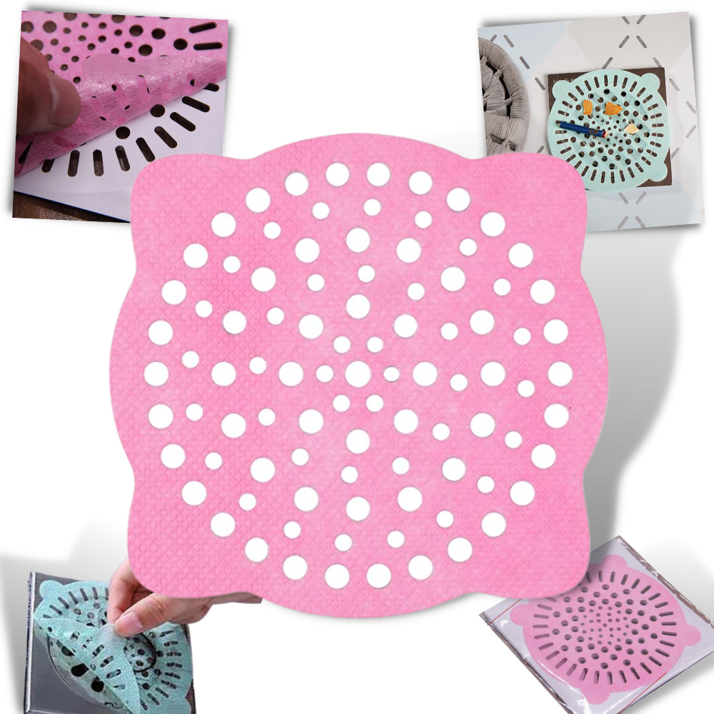 10-pakke klæbende afløbsfiltre til engangsbrug - Ozerty