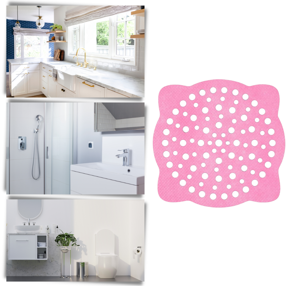 10-pakke klæbende afløbsfiltre til engangsbrug - Ozerty