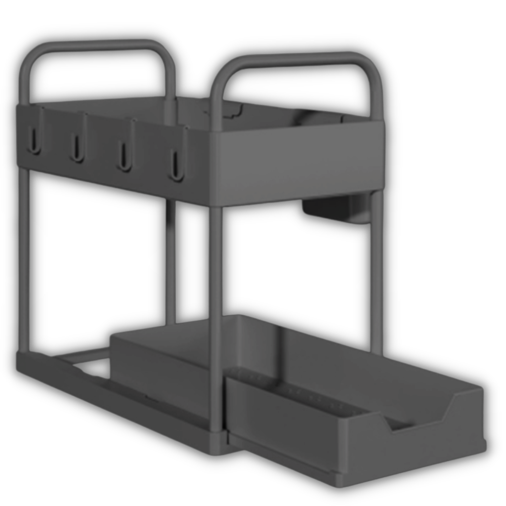 Køkkenkrydderistativ med dobbelt skuffe - Ozerty