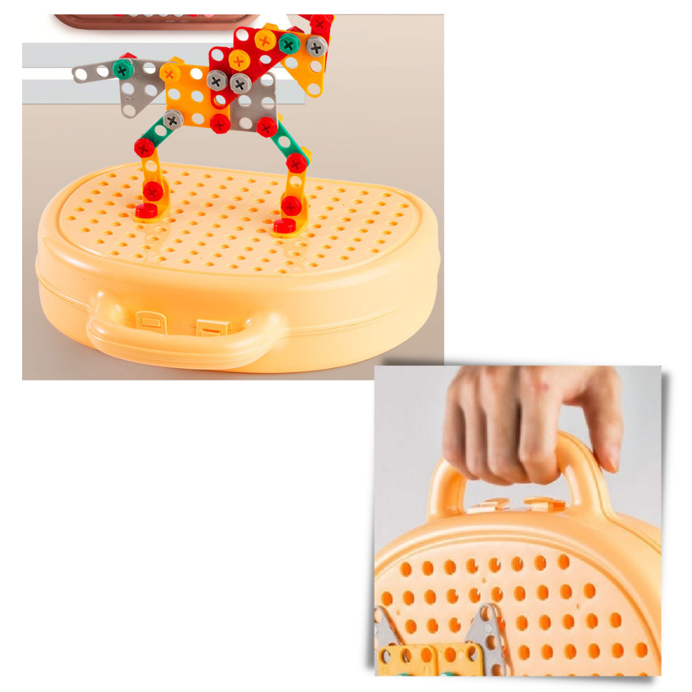 Pædagogisk puslespil legetøj og boresæt - Ozerty