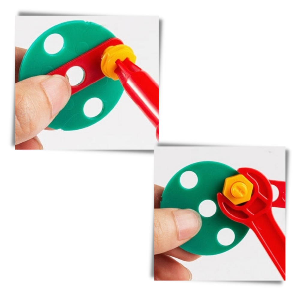 Pædagogisk puslespil legetøj og boresæt - Ozerty