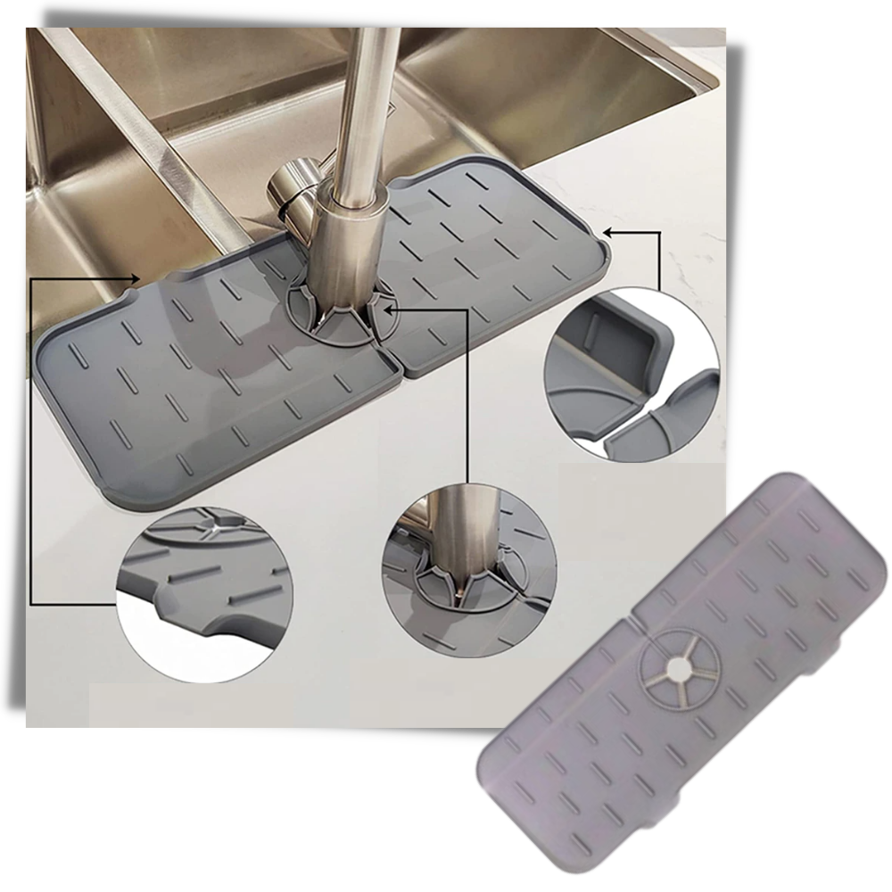 Køkken vandhane plaskbeskytter silikonemåtte - Ozerty