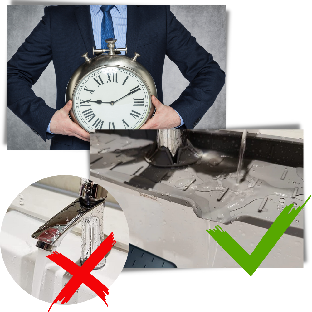 Køkken vandhane plaskbeskytter silikonemåtte - Ozerty