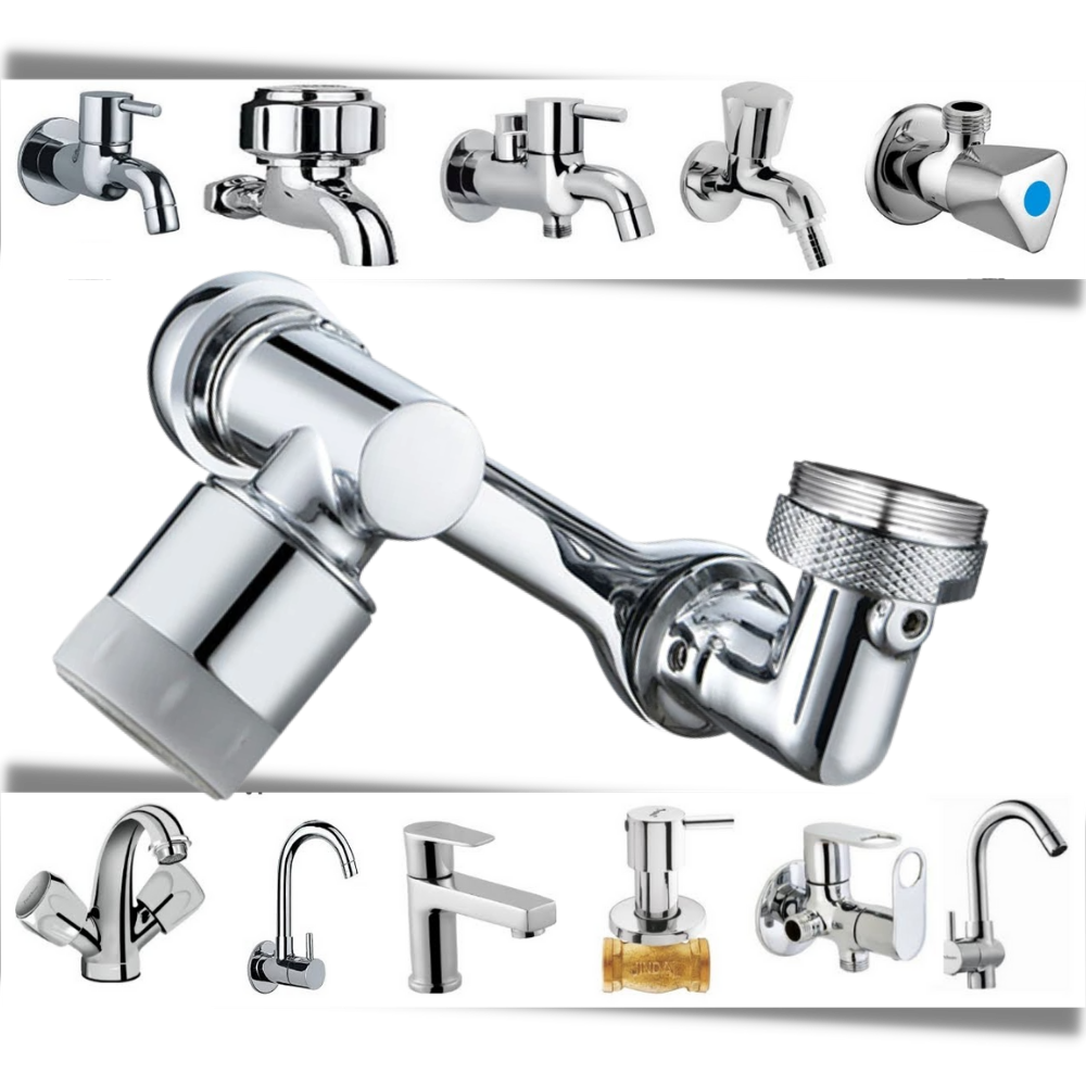 Anti-stænk roterende vandhaneforlænger - Ozerty