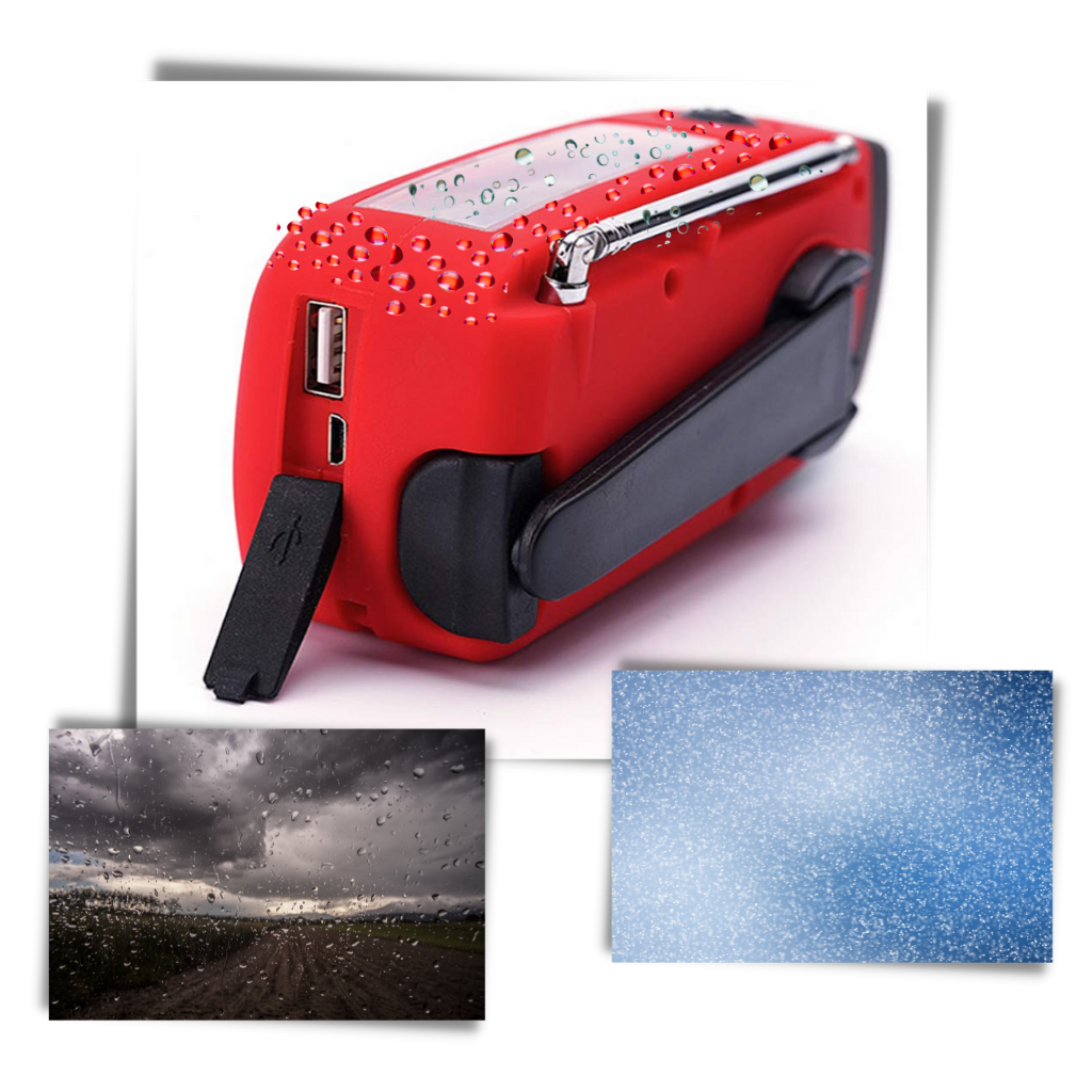 Multifunktionel dynamo-nødradio - Ozerty