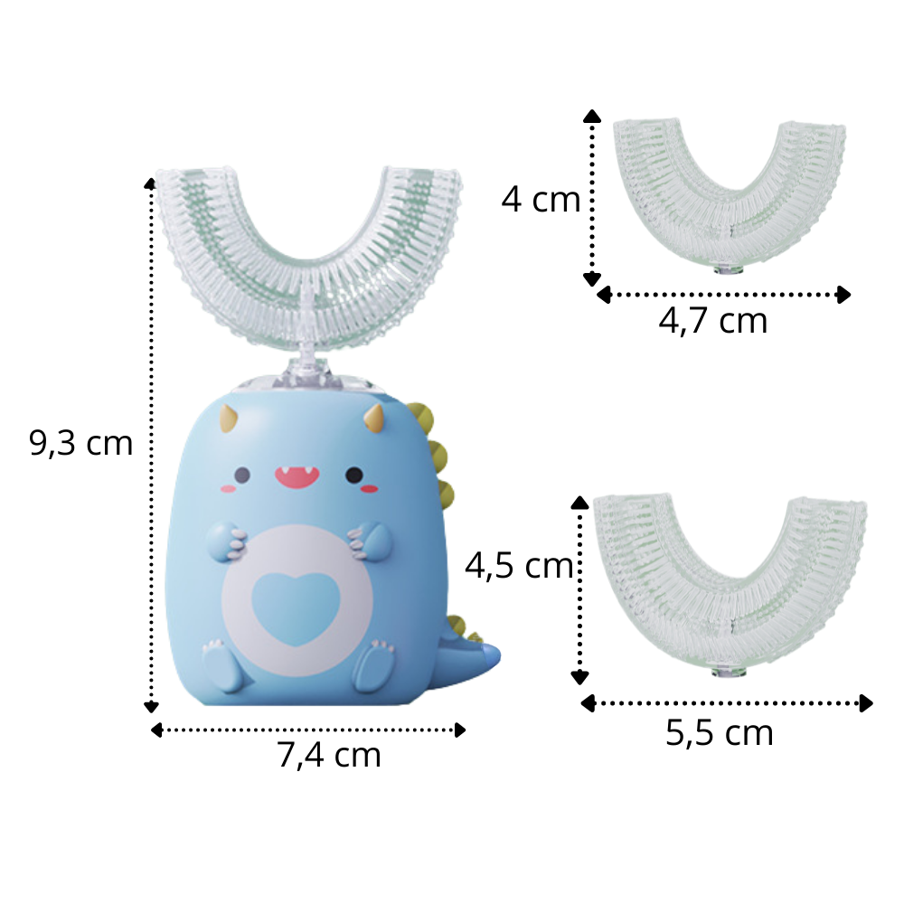 Elektrisk U-formet tandbørste til børn - Ozerty