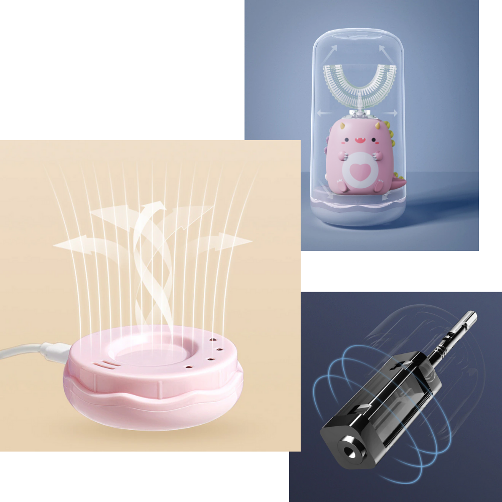 Elektrisk U-formet tandbørste til børn - Ozerty