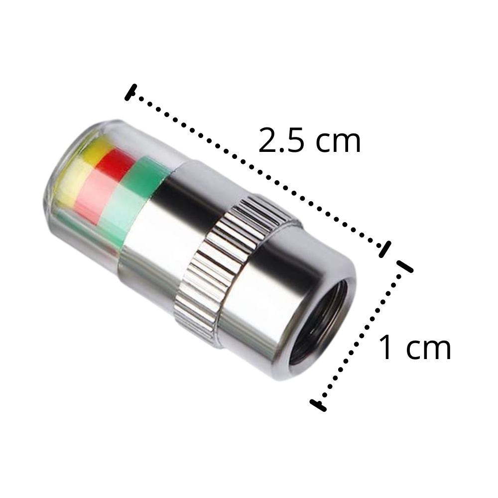 Pakke med 4 dæktryksfølere til biler - Ozerty