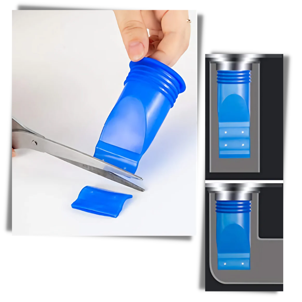 Pakke med tætningsringe af silikone til afløbsrør - Ozerty