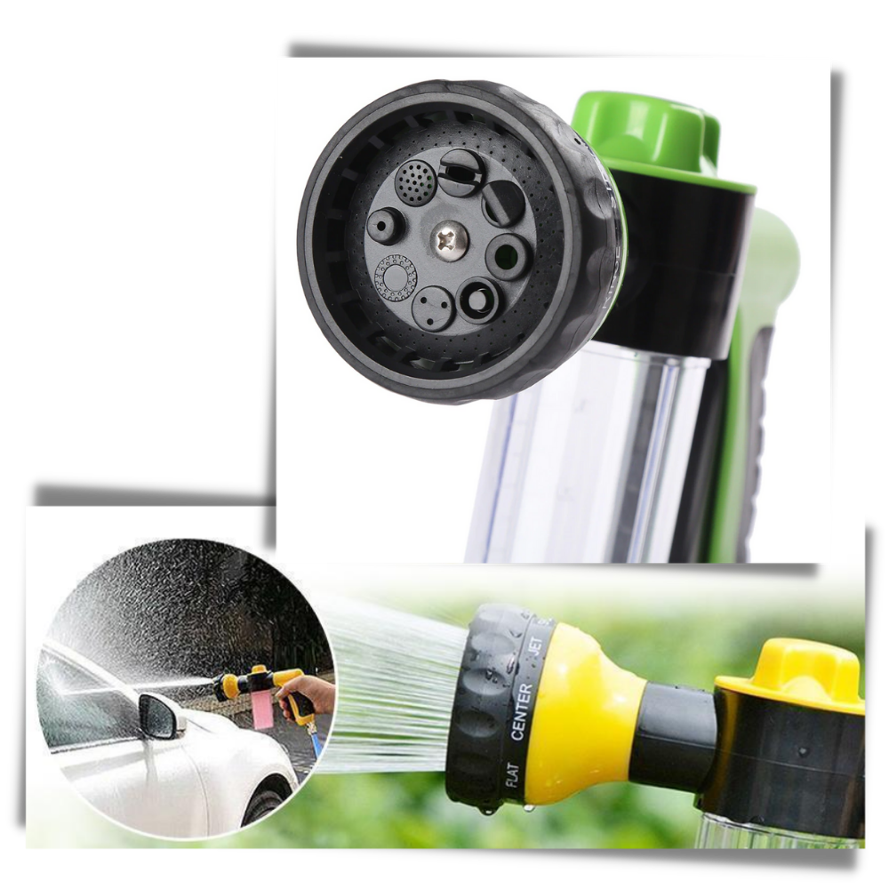 Højtryksslange med mundstykkehoved og sæbedispenser - Ozerty