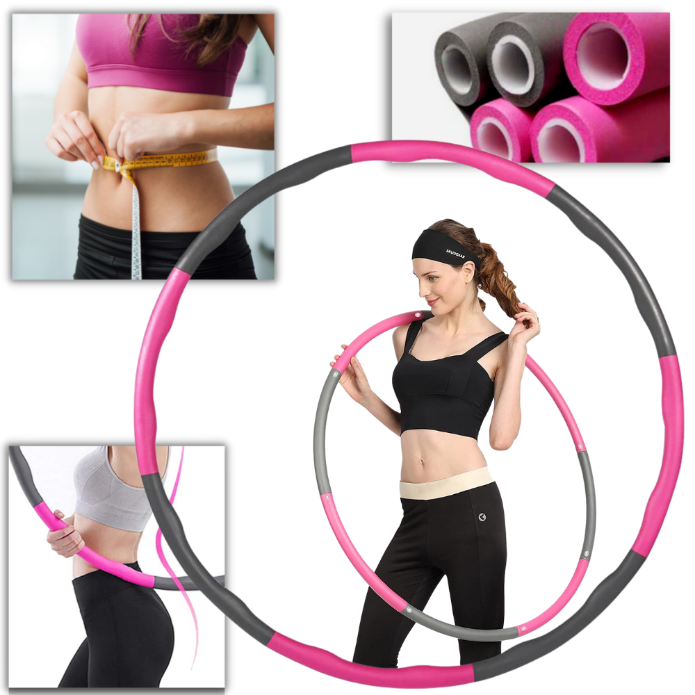Polstret justerbar fitness hula hoop - Ozerty