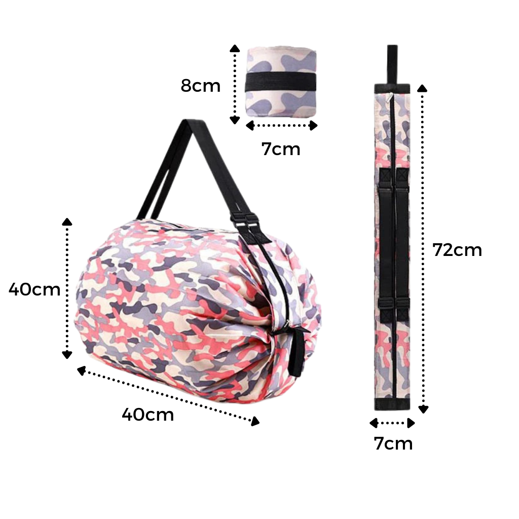 Sammenfoldelig vandtæt indkøbspose - Ozerty