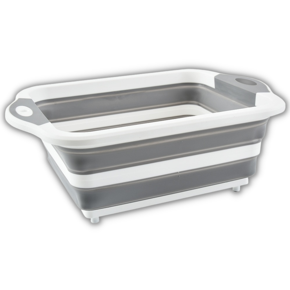 Sammenklappeligt skærebræt med kurv - Ozerty