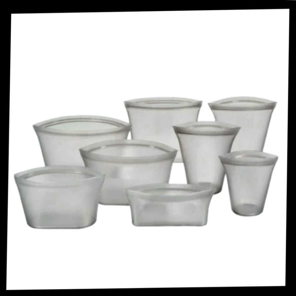 8-pak genanvendelige mad silikone poser - Ozerty