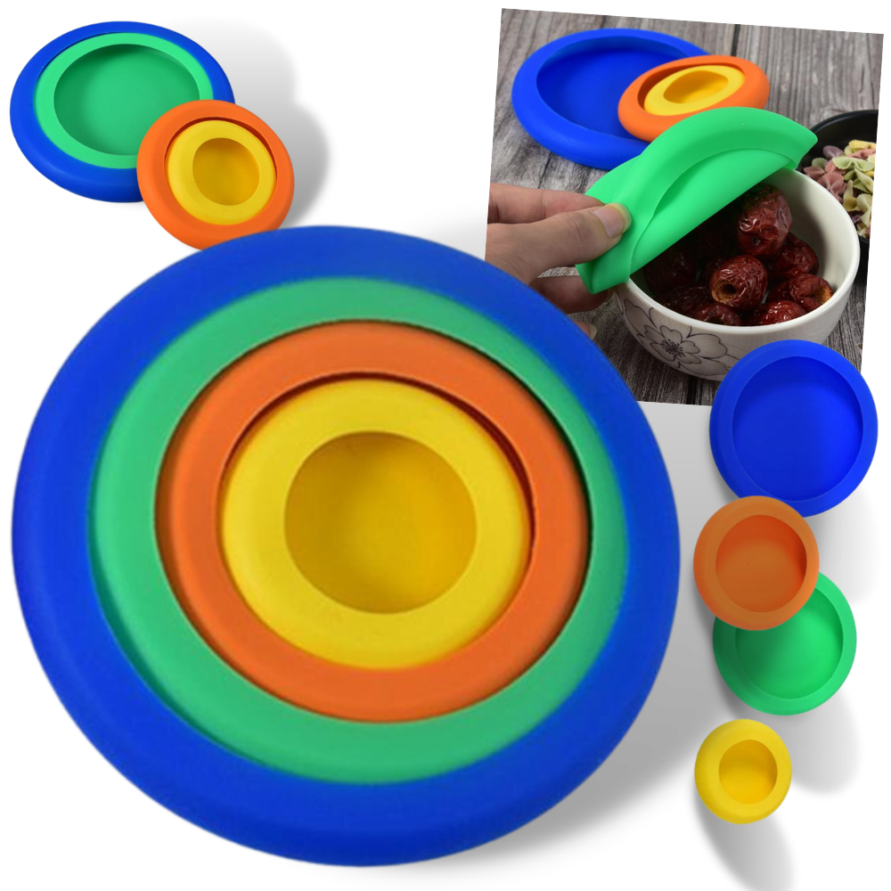 Pakke med 4 silikone dæksler - Ozerty