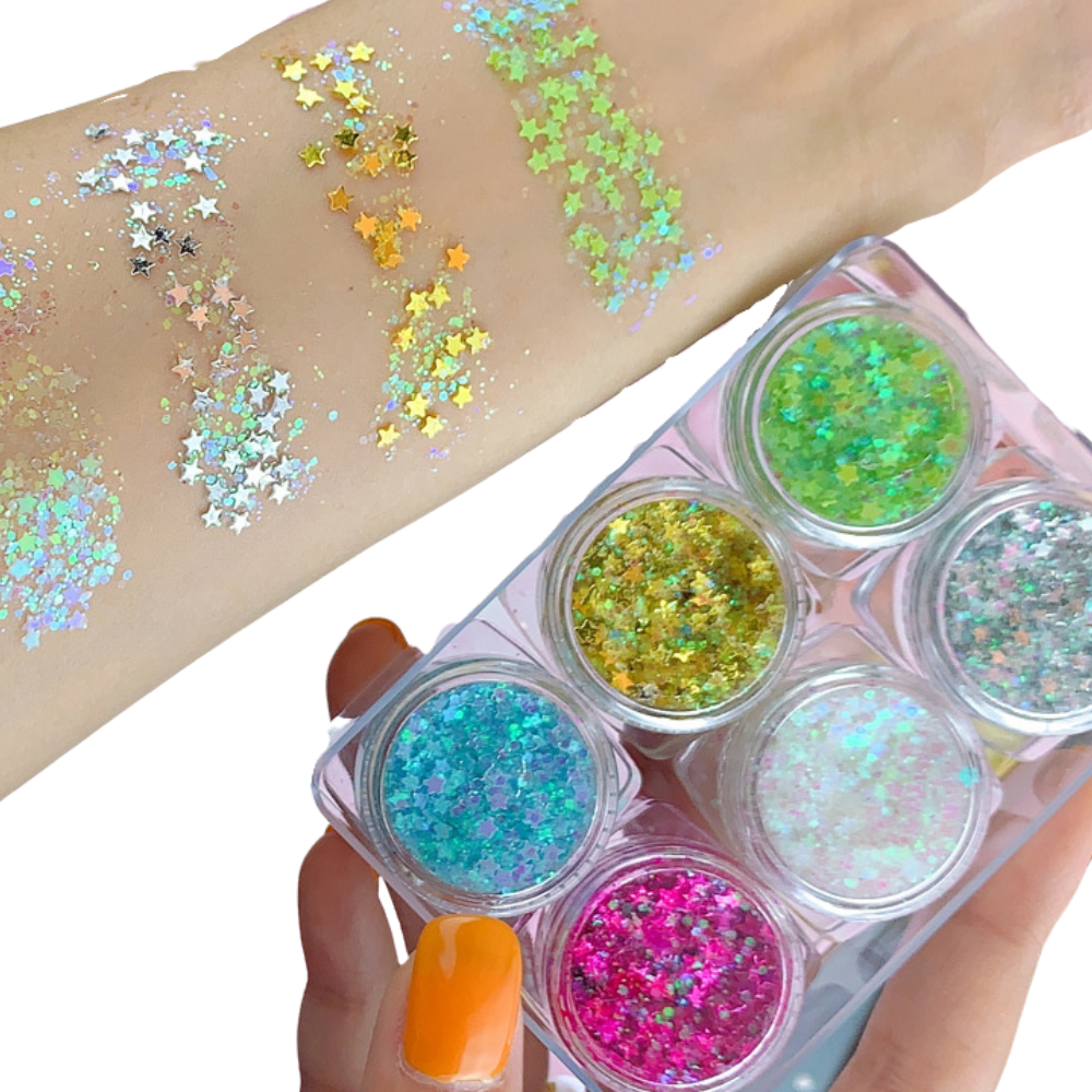Glitter sæt til ansigt og krop