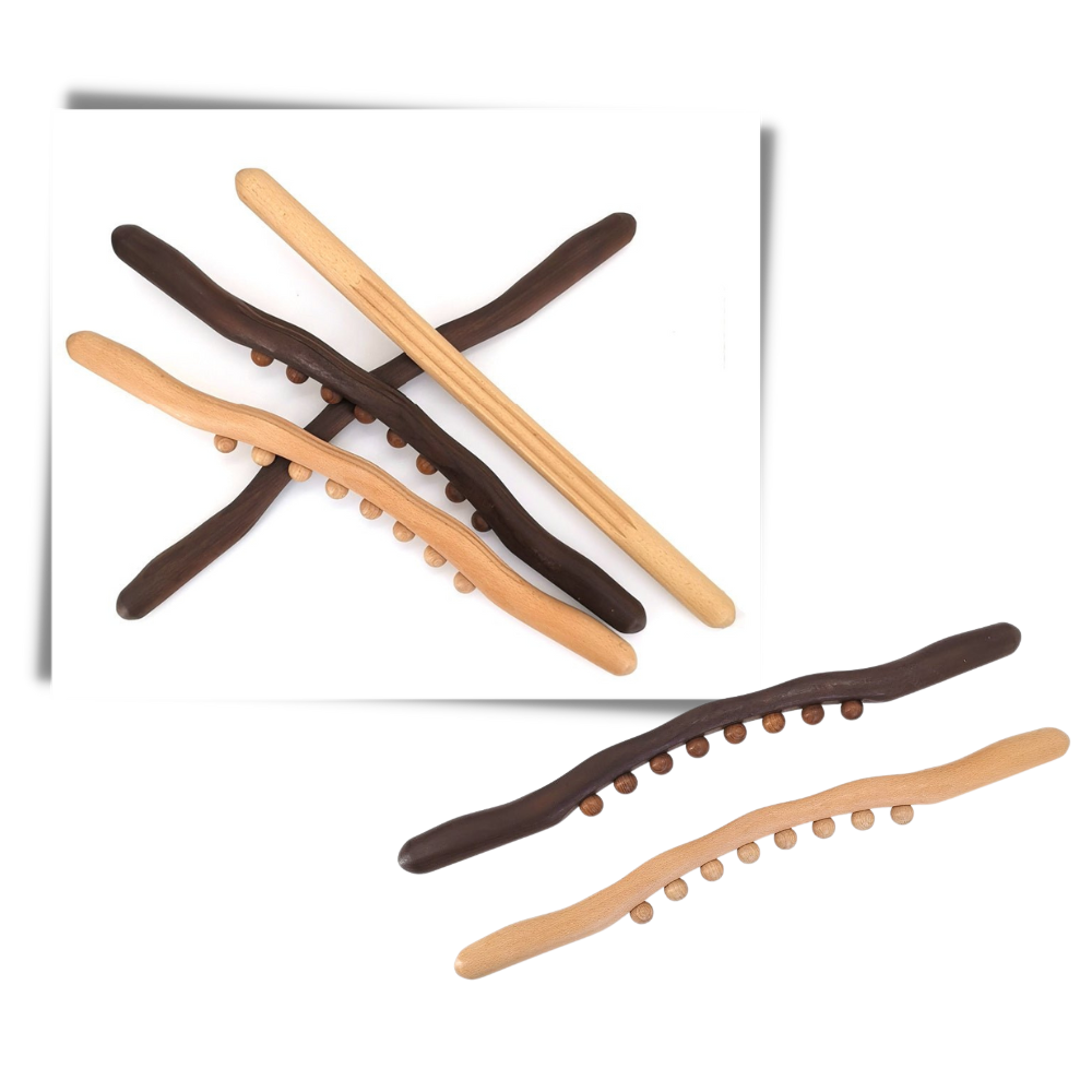 Naturlig træ muskelmassør - Ozerty