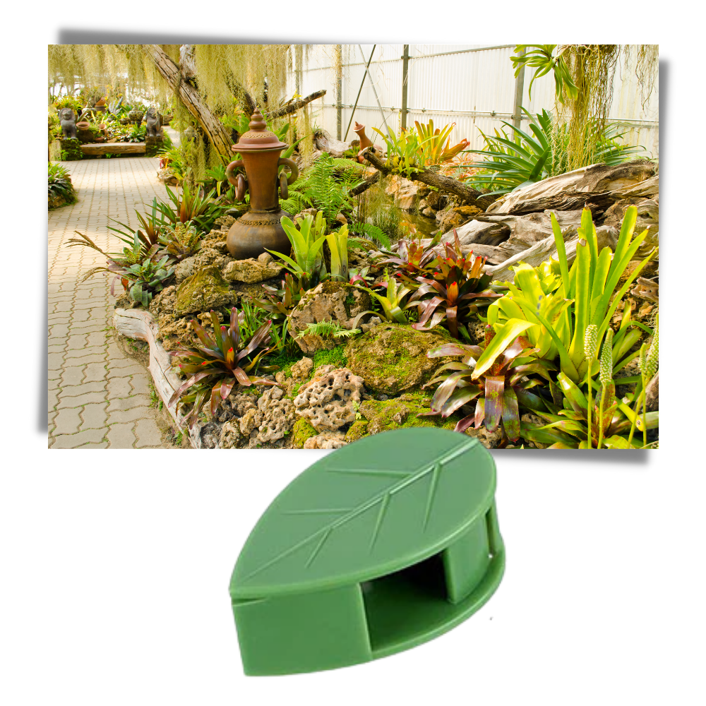 Pakke med 20 bladformede selvklæbende klemmer til klatreplanter - Ozerty