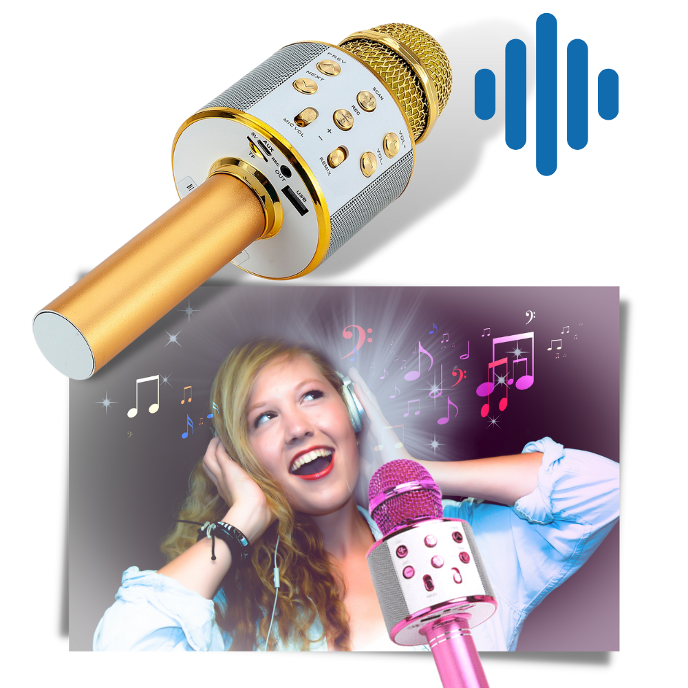 Trådløs Bluetooth karaoke-mikrofon - Ozerty