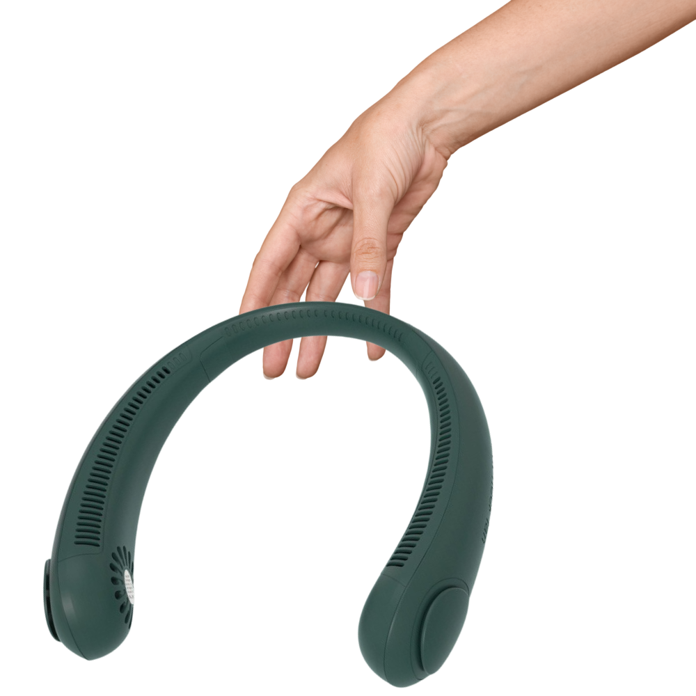 Bærbar mini genopladelig nakkeventilator - Ozerty