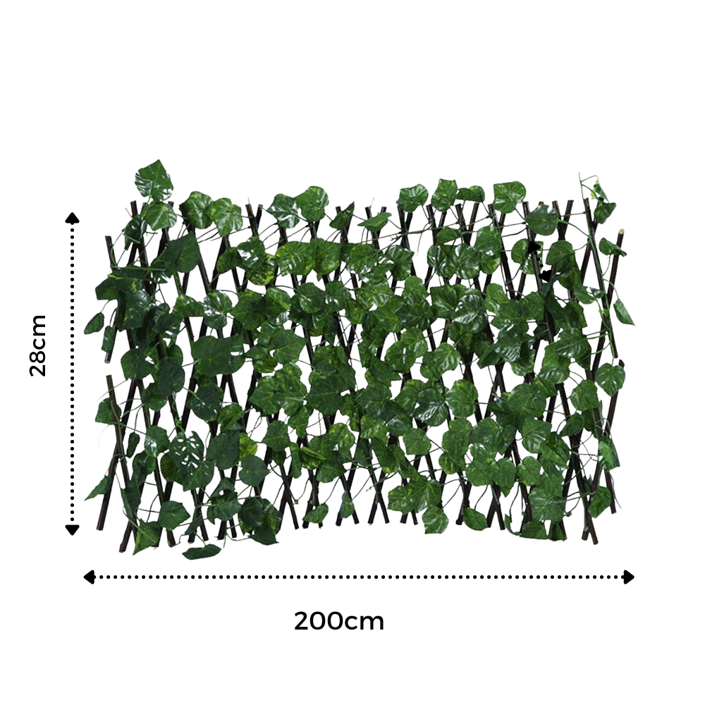 Udtrækkeligt kunstigt plantehegn - Ozerty