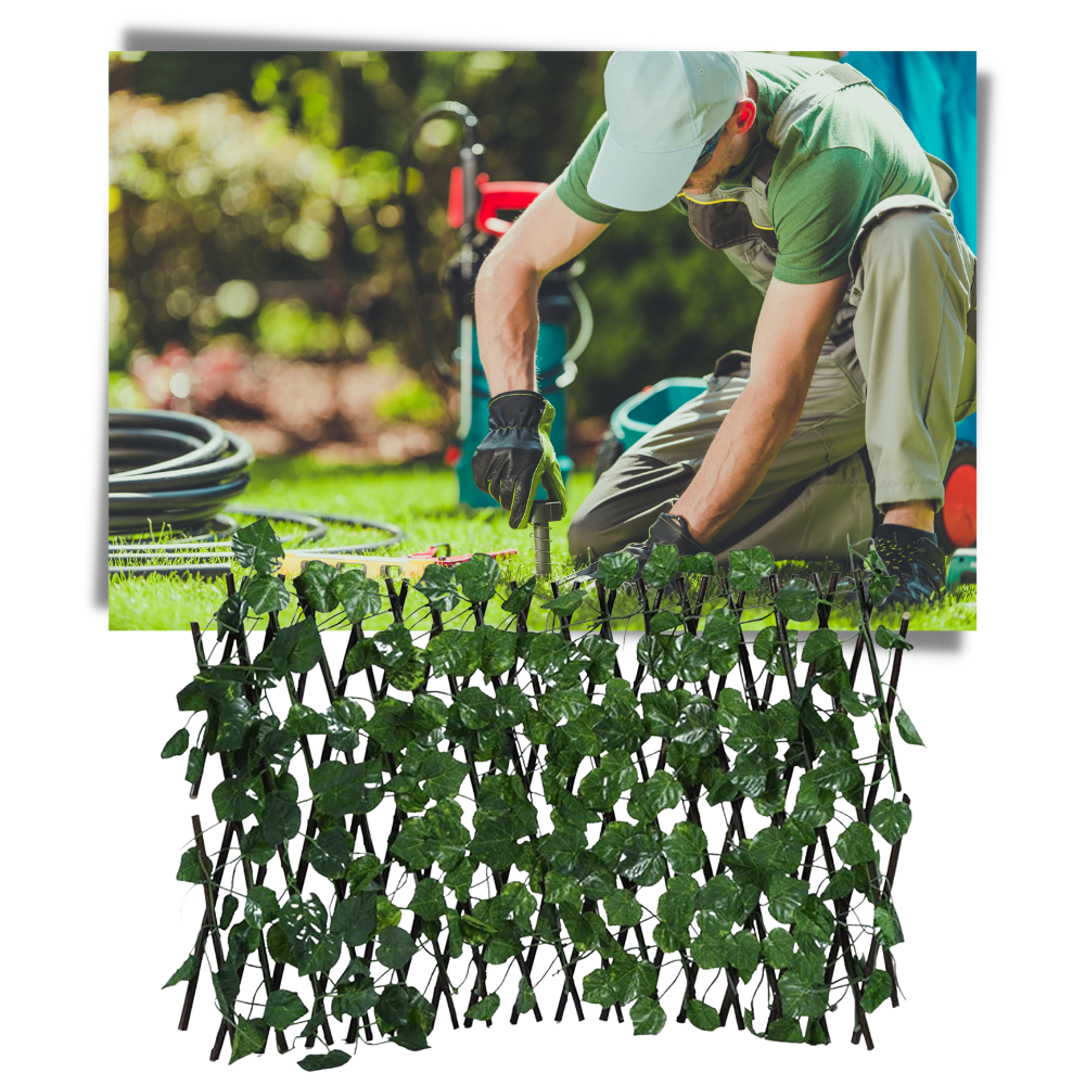 Udtrækkeligt kunstigt plantehegn - Ozerty