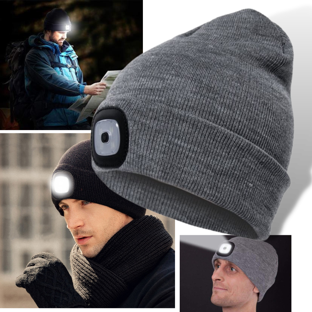 Beaniehat med lys - Ozerty