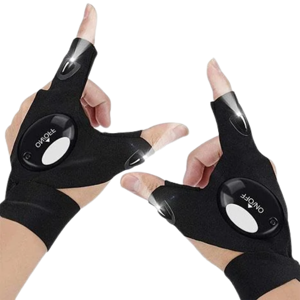 LED-handsker med vandtæt lys - Ozerty