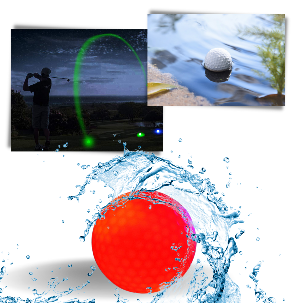 Pakke med 6 LED-glødende golfbolde - Ozerty