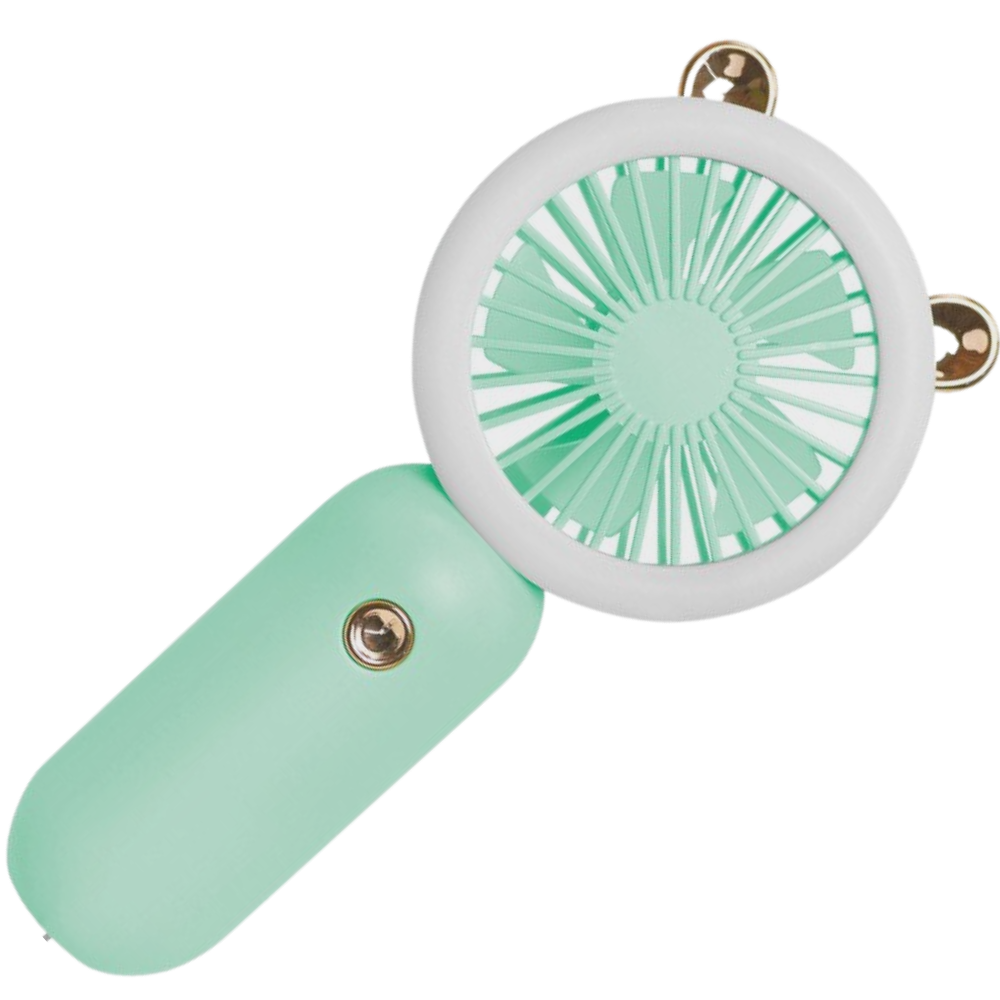 Håndholdt lomme-usb-ventilator med led