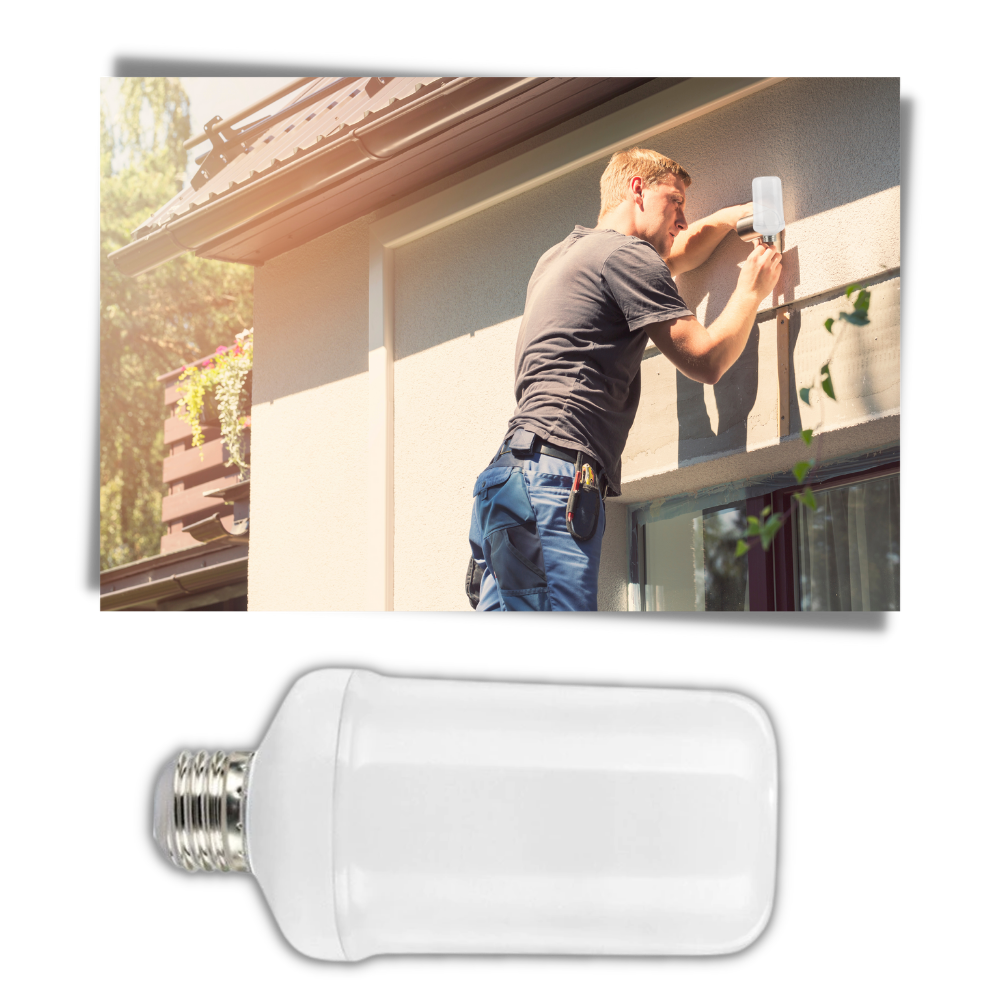 LED-lampe med flammeeffekt - Ozerty