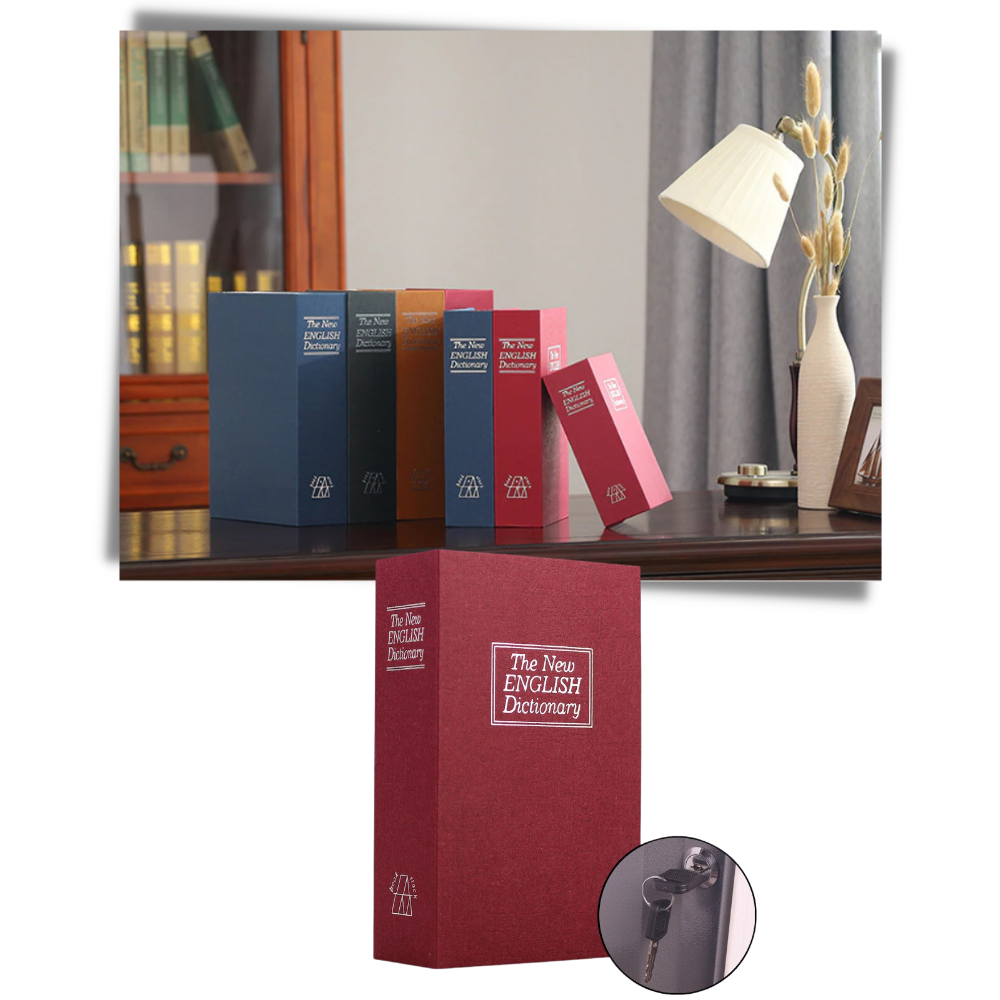 Pengeskab med sikkerhedslås som ordbog - Ozerty