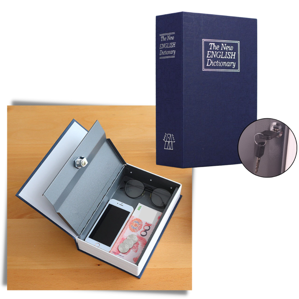 Pengeskab med sikkerhedslås som ordbog - Ozerty