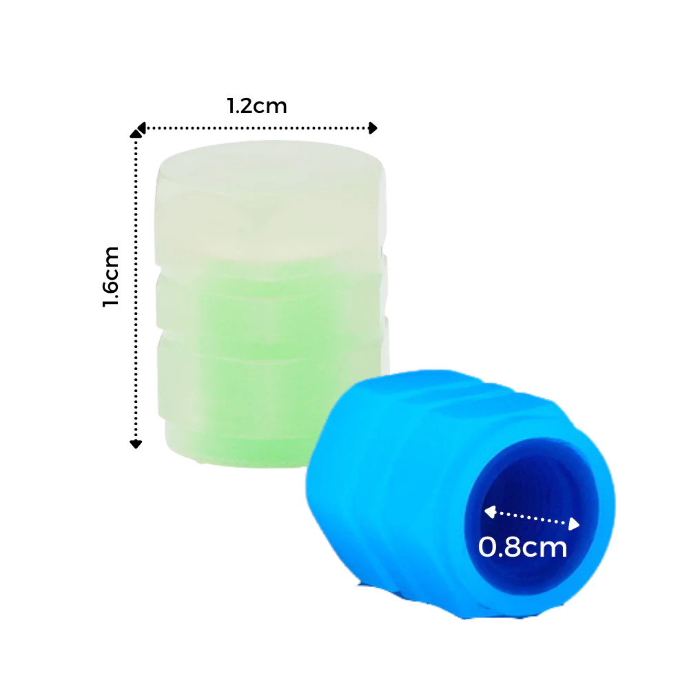 4 stk Luminøse ventilhætter til biler - Ozerty