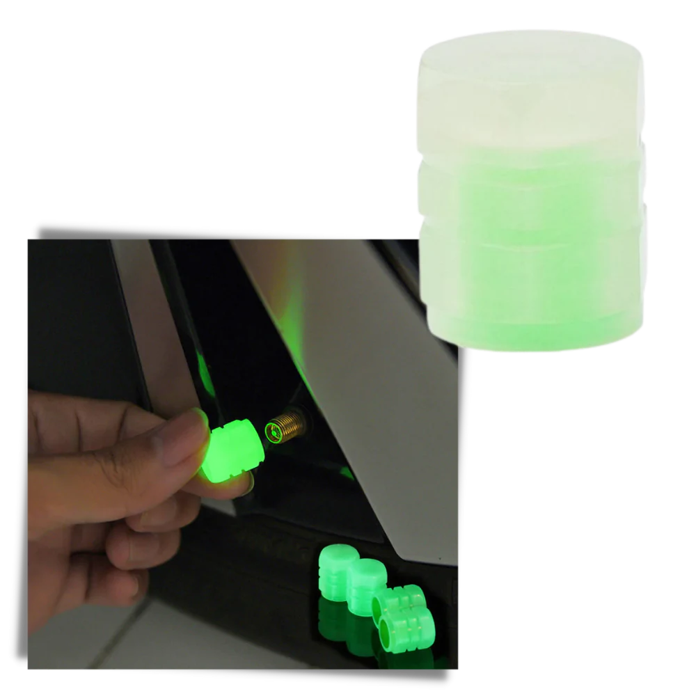 4 stk Luminøse ventilhætter til biler - Ozerty